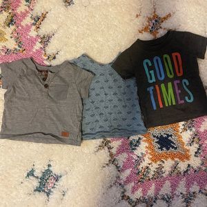 Lot of 0-3M T-Shirts Brands - Peek, 7 for all Mankind, Tucker & Tate
